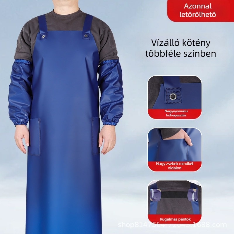 Vízálló kötény olajálló tulajdonságokkal a konyhában, vendéglátásban, mosogatásnál és védő munkaöltözet
