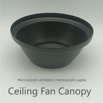 Mennyezeti ventilátor lámpa árnyékoló, vasból készült függő csésze, univerzális díszfedél, 15 cm átmérő, 6 cm magas