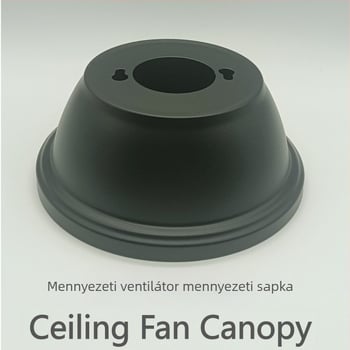 Mennyezeti ventilátor lámpa árnyékoló, vasból készült függő csésze, univerzális díszfedél, 15 cm átmérő, 6 cm magas