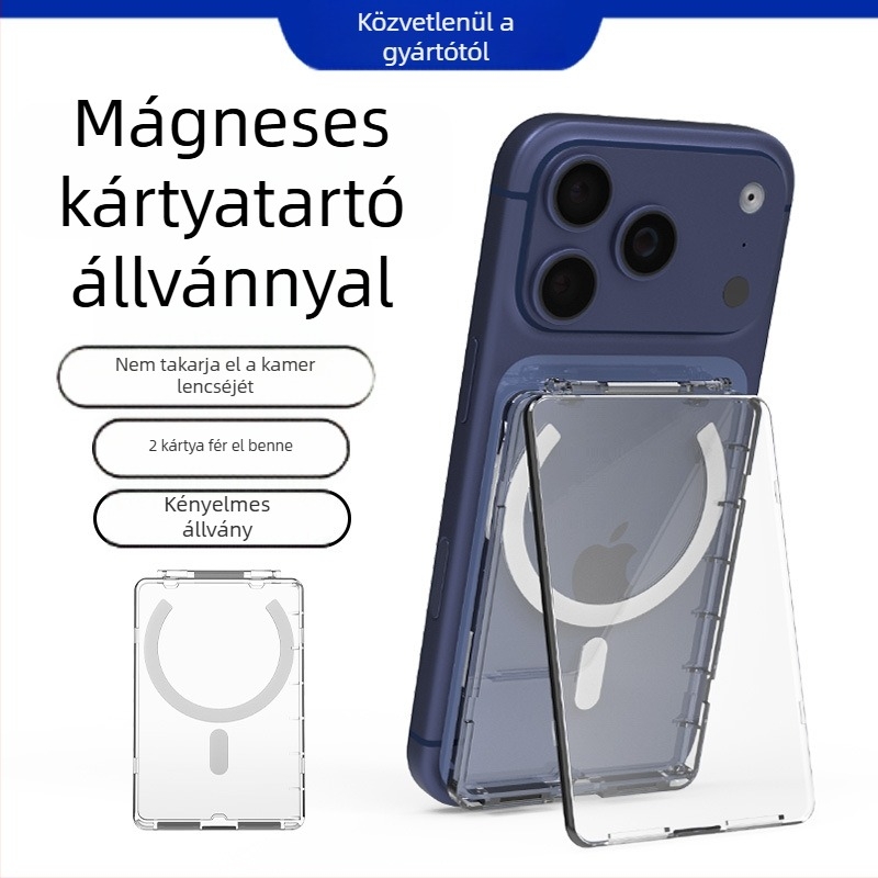 Mágneses flip-kártyatartó átlátszó hátsó résszel, testre szabható munkaazonosító kártyatartó és Polaroid állvány