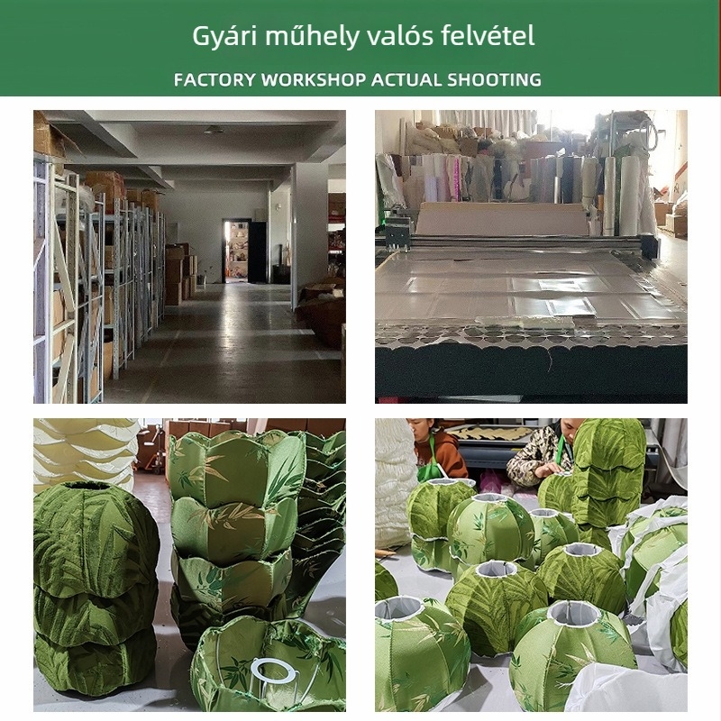 Textil lámpabúra rojtokkal és hegyes sarkú, asztali vagy függesztett lámpához, nappaliba, étterembe, szálláshelyre