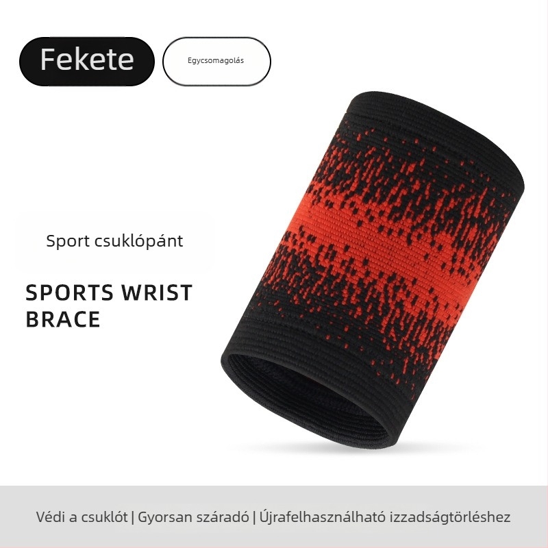 Sportkompressziós csuklóvédő – húzódás elleni védelem, kosárlabda és badmintonhoz, lélegző, izzadságot felszívó