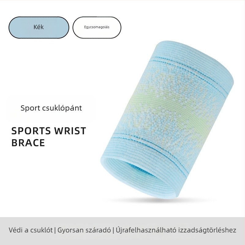 Sportkompressziós csuklóvédő – húzódás elleni védelem, kosárlabda és badmintonhoz, lélegző, izzadságot felszívó