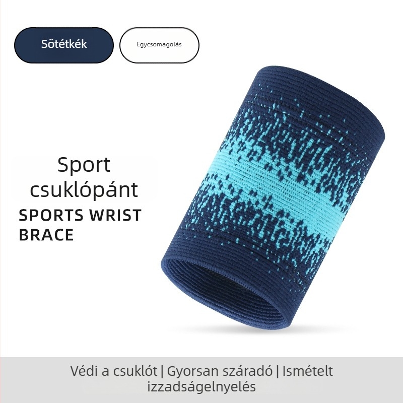 Sportkompressziós csuklóvédő – húzódás elleni védelem, kosárlabda és badmintonhoz, lélegző, izzadságot felszívó