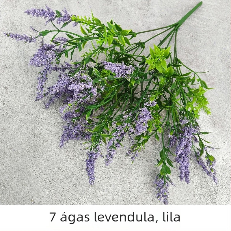 Levendulás művirág, egyetlen szárú, kültéri és beltéri dekorációhoz