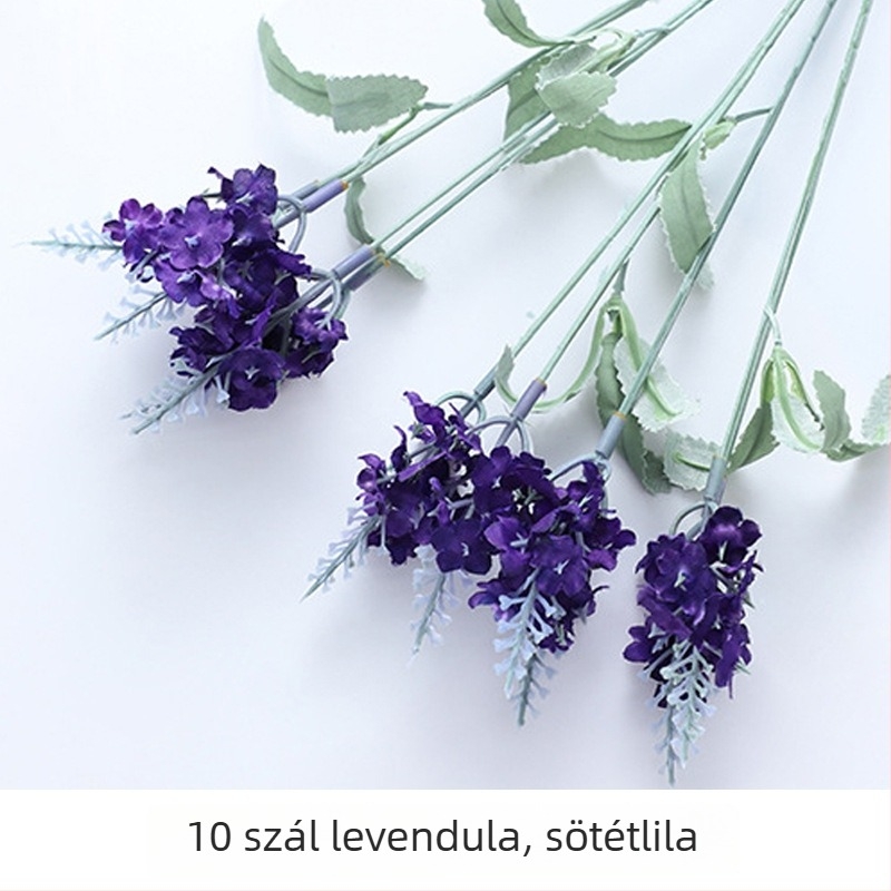 Levendulás művirág, egyetlen szárú, kültéri és beltéri dekorációhoz