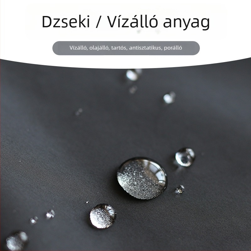 Hosszú ujjú konyhai kötény, vízálló és olajálló, egységes méretű, felnőtteknek