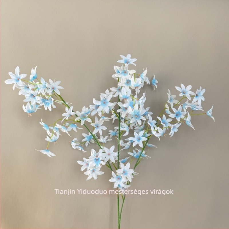 Oncidium szatén virágok – művirágok hotel dekorációhoz, esküvői terem mennyezet díszítéshez, otthoni dekoráció, egyetlen ág, nagykereskedelem