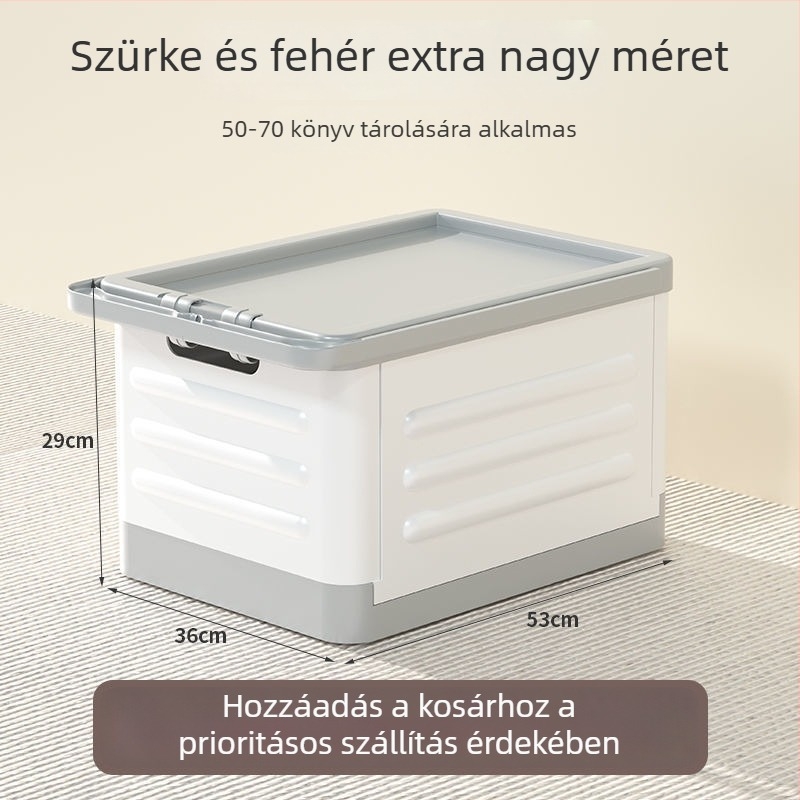 Otthoni tolható tároló doboz kerekekkel – könyvek és játékok, diákszálláshoz