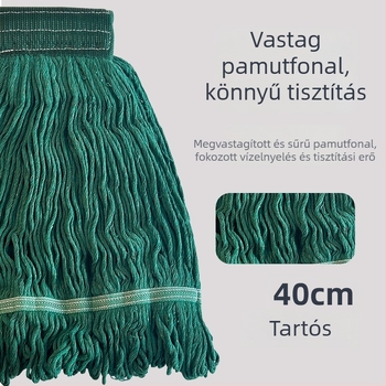 Öt színű környezetbarát pamut mop fej kórházak és szállodák tisztítására, nedvszívó, cserélhető mop textil fej