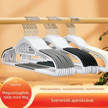 Műanyag dupla pozíciójú ruhaszárító vállfa, szélálló és csúszásmentes, megerősített teherbírású, üzletbemutató állványhoz
