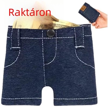 Mini farmer pénztárca, összecsukható farmer alakú érmés tartó és kártyatartó
