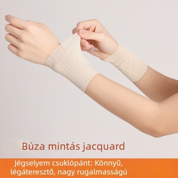 Ice Silk csuklóvédő férfiak és nők számára, vékony nyári, légáteresztő, védelem a csuklón és alkaron, rugalmas ízületi támogatás, heg fedése, sport