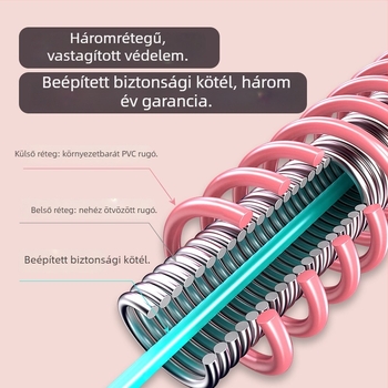 Új puha testhula karika súlyozott rugós rendszerrel a hasi tónusért és az egész test karcsúsításához, kíméletes a derékhoz