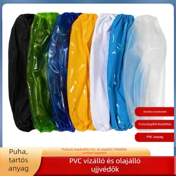 PVC vízálló védőujjvédő, ellenálló gyenge savak és lúgokkal szemben, konyhában és élelmiszer-feldolgozásnál, mosogatásnál, olajálló