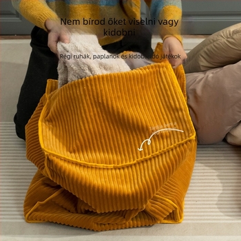 Textil tároló doboz ruhák és játékok számára, 80–90 literes, nappaliba