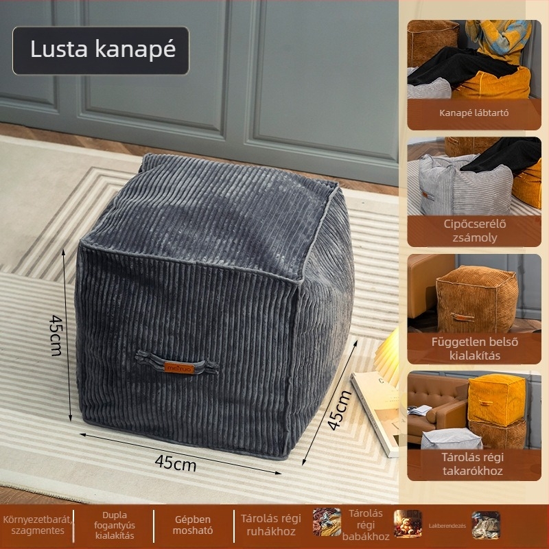 Textil tároló doboz ruhák és játékok számára, 80–90 literes, nappaliba