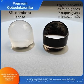 Optikai kvarc K9 üveg: plano-konvex lencse, lézeres kolimációs lencse, cementált plano-konvex és plano-konvex/konkáv, bi-konvex meniszkusz lencse