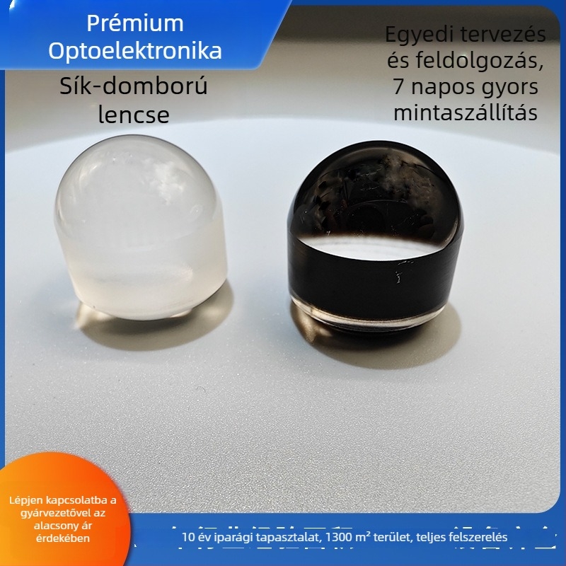 Optikai kvarc K9 üveg: plano-konvex lencse, lézeres kolimációs lencse, cementált plano-konvex és plano-konvex/konkáv, bi-konvex meniszkusz lencse