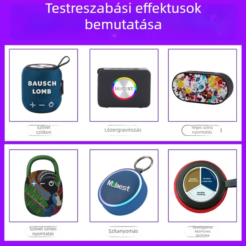 Vízálló Bluetooth hangszóró TF-kártyaolvasóval, kompakt hordozható kültéri hangszóró pánttal