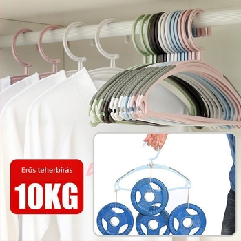Műanyag ruhakasztó, csúszásmentes, felnőtteknek