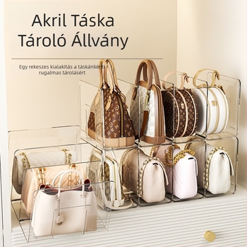 Átlátszó akril táska rendezője, erősített tárolóállvány