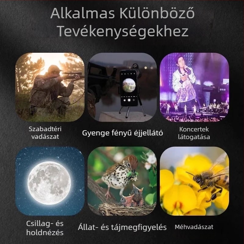 Thunder Dragon Blade 10-30x50 változtatható nagyítású binokulár, magas felbontású, professzionális kategória kültéri koncertekhez