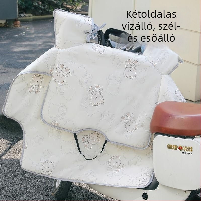 Elektromos járművek szélvédővédője minden évszakra, kétoldalas, vízálló és UV-védett, közepes vastagságú, tavasz–ősz