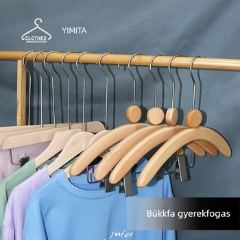 Tömörfa vállfa gyerekek ruháihoz, üzletekhez