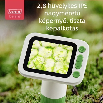 Bainshi gyermekmikroszkóp – HD, mini hordozható az általános iskola számára, biológiai tudományos kísérleti készlet játék