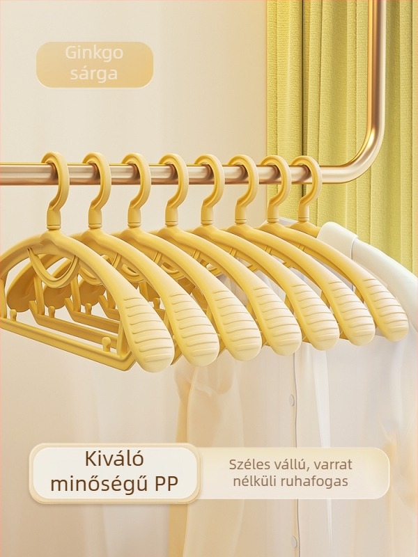 Otthoni ruhatároló akasztó, nyom nélkül, vállbarát kialakítás, csúszásmentes