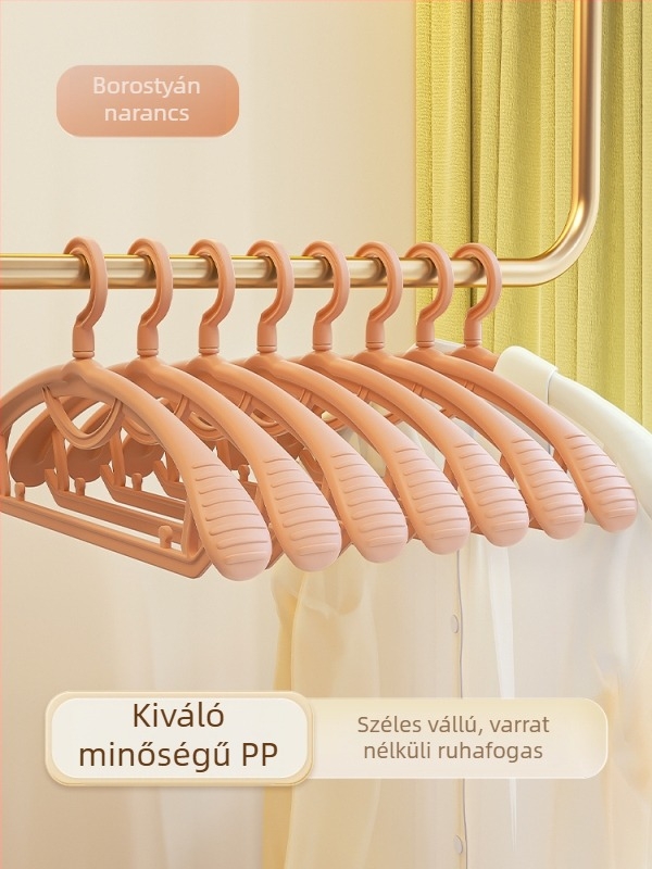 Otthoni ruhatároló akasztó, nyom nélkül, vállbarát kialakítás, csúszásmentes