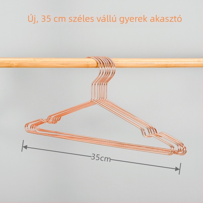 Skandináv stílusú vas ruhakasztó aranyfényű felülettel, hálószoba és gardrób számára