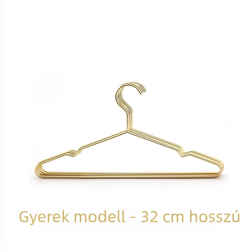 Skandináv stílusú vas ruhakasztó aranyfényű felülettel, hálószoba és gardrób számára