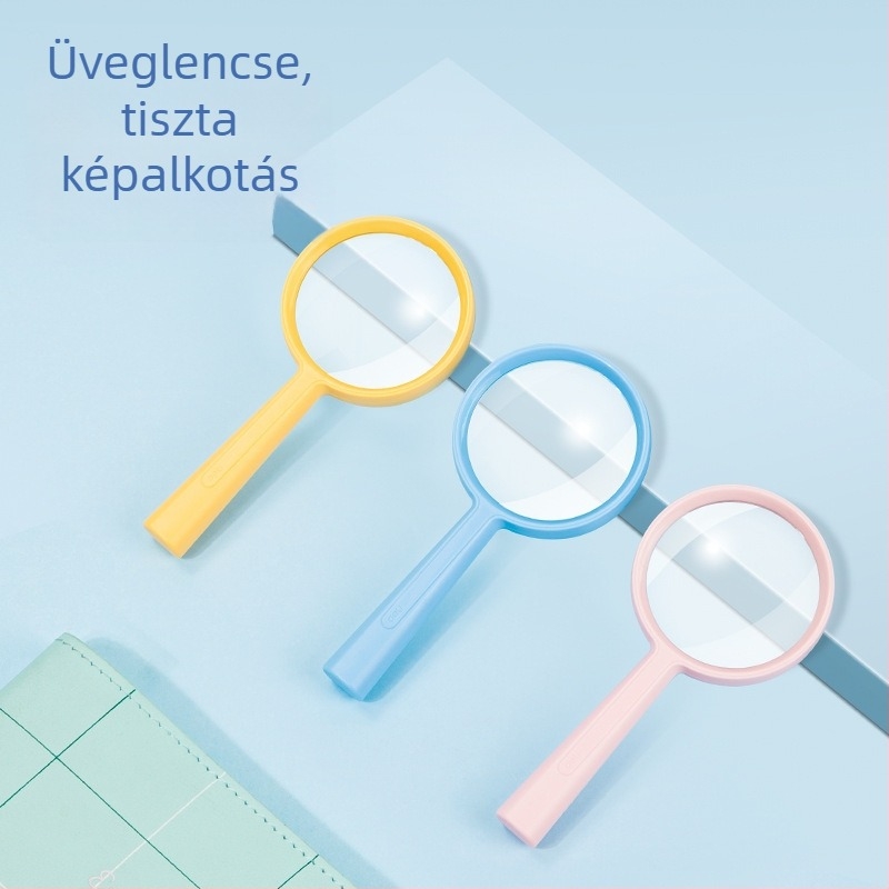 Deli LZ100 Hordozható kézi nagyító diákok számára, 2.2x optikai nagyítás, olvasáshoz tankönyveket és újságokat