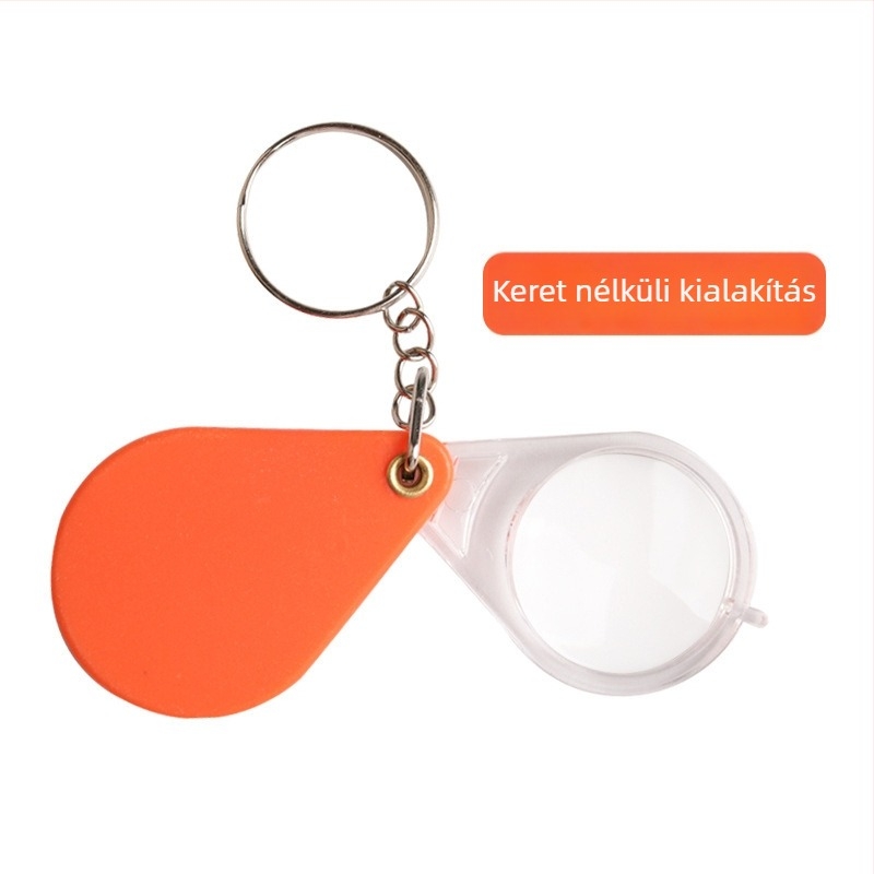 Összecsukható kulcstartó nagyító idős személyek számára — hordozható kézi olvasó, HD felbontású, mini méret