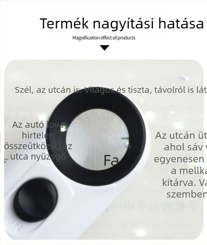 40x kézi LED-es nagyító antik jáde ékszerek és pecsétek azonosításához — HD vizsgálat