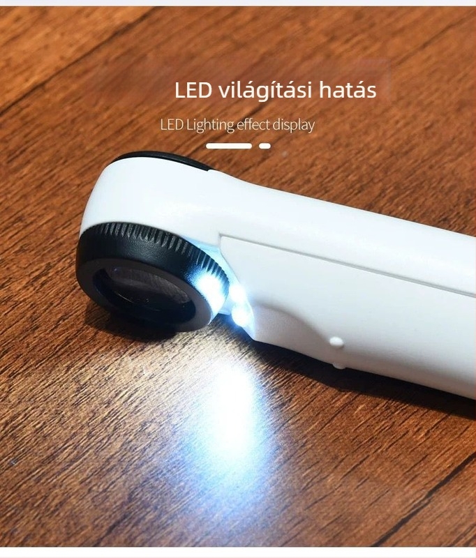 40x kézi LED-es nagyító antik jáde ékszerek és pecsétek azonosításához — HD vizsgálat