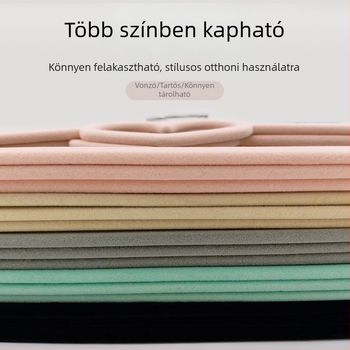 42 cm-es szív alakú flockált ruhavállfa nyakkendők és sálak számára