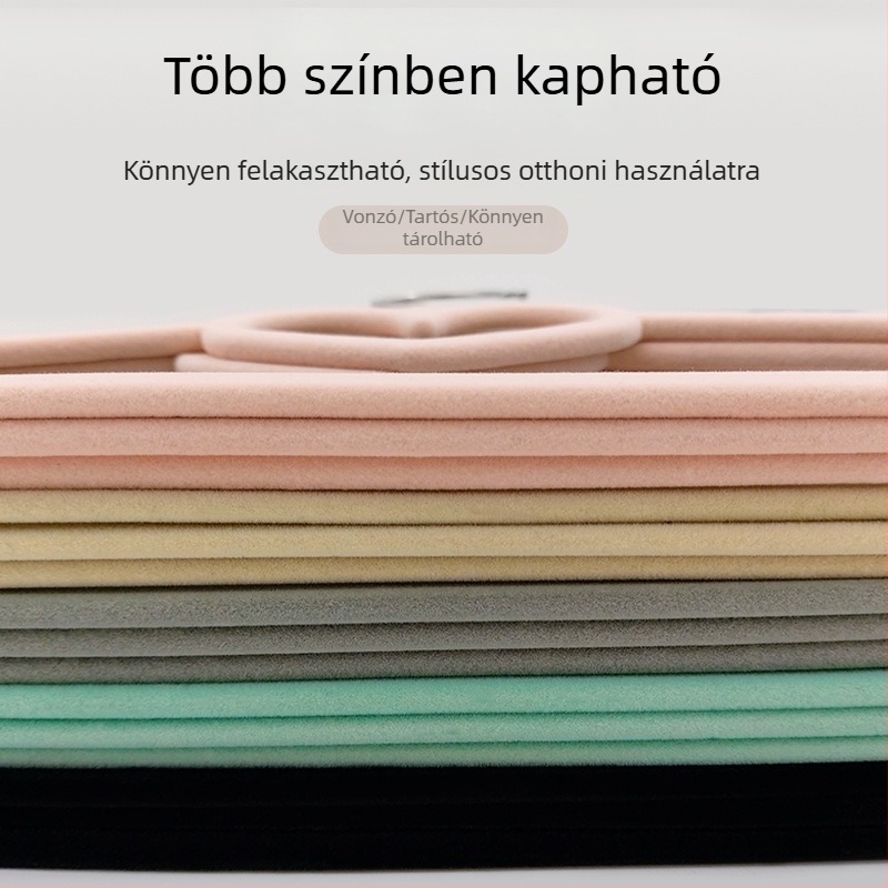 42 cm-es szív alakú flockált ruhavállfa nyakkendők és sálak számára