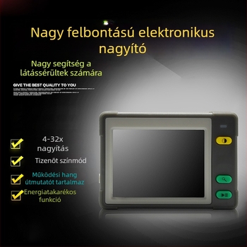UM031 elektronikus látássegéd, 3,5 hüvelykes elektronikus nagyító televízióhoz csatlakoztatva, HD 15× nagyítás