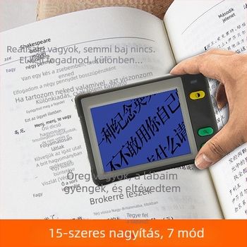 UM031 elektronikus látássegéd, 3,5 hüvelykes elektronikus nagyító televízióhoz csatlakoztatva, HD 15× nagyítás