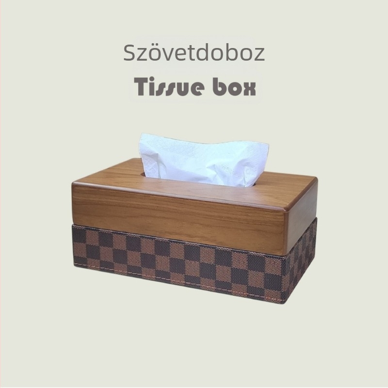 Diófából készült szalvétatartó, prémium dekoráció modern nappaliba