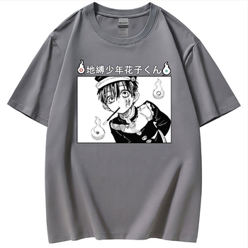 Toilet-Bound Hanako-kun pamut grafikus T-shirt, női, laza szabás, kerek nyakú, rövid ujjú, nyár 2021