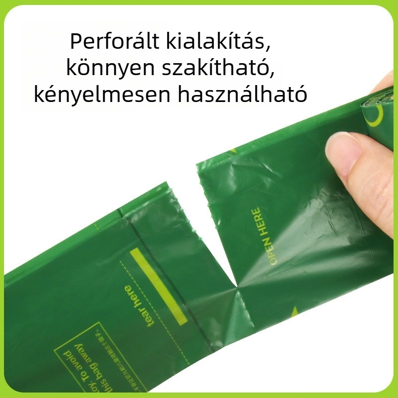 Kis méretű, hordozható háziállatürülék-zacskók kutyák és macskák számára, vastagított, környezetbarát nyomtatással