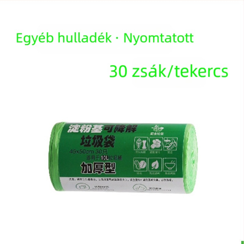 Mellény-stílusú biológiailag lebomló, vastagított szemeteszsákok háztartási fekete konyhai zsákok