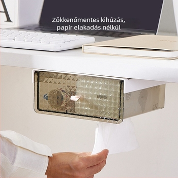 Íróasztal alatti fiókos zsepitartó és asztali tároló irodához