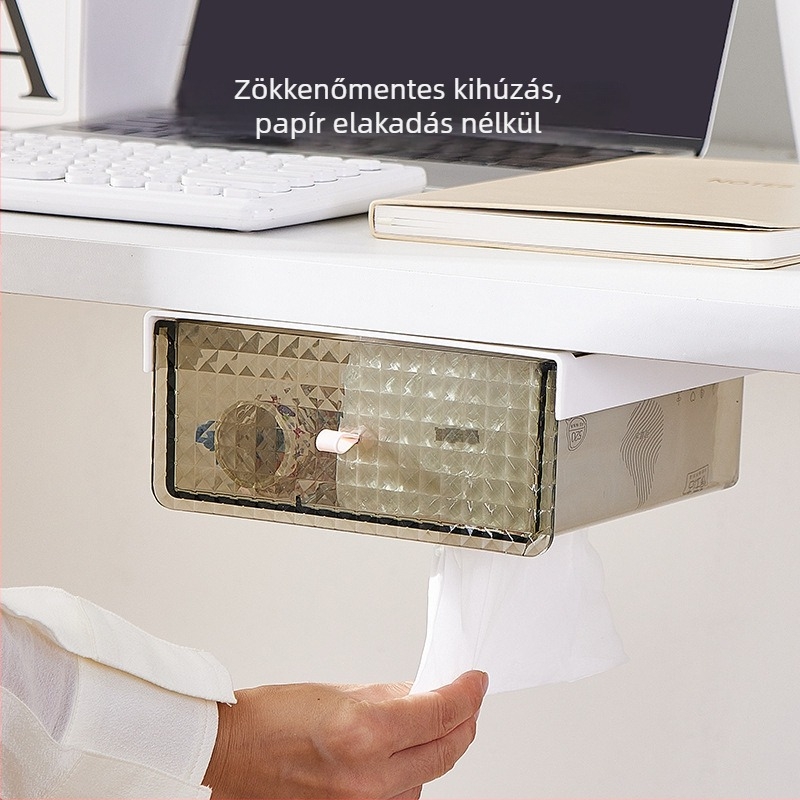 Íróasztal alatti fiókos zsepitartó és asztali tároló irodához