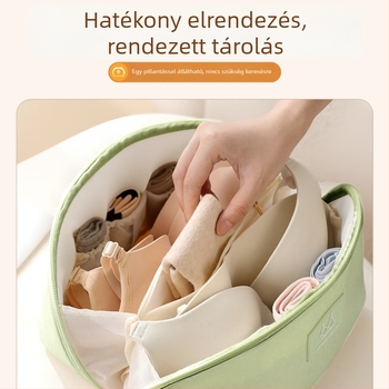PU fehérneműtároló táska – Nagy kapacitású, hordozható utazási szervező fehérneműkhöz és zoknikhoz