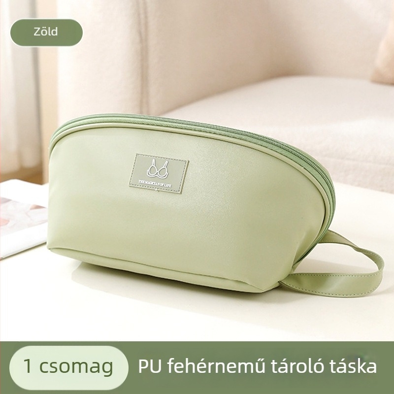 PU fehérneműtároló táska – Nagy kapacitású, hordozható utazási szervező fehérneműkhöz és zoknikhoz